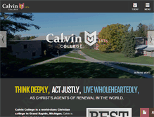 Tablet Screenshot of calvin.edu
