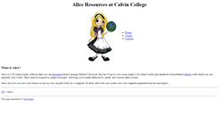 Desktop Screenshot of alice.calvin.edu