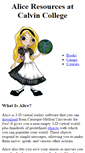 Mobile Screenshot of alice.calvin.edu