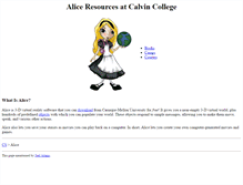 Tablet Screenshot of alice.calvin.edu