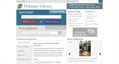 Desktop Screenshot of library.calvin.edu