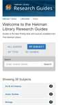 Mobile Screenshot of libguides.calvin.edu