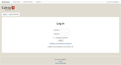 Desktop Screenshot of moodle.calvin.edu